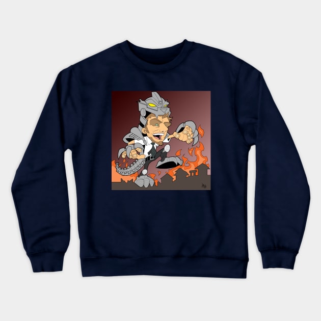 MechaTodzilla Crewneck Sweatshirt by Rayzor33